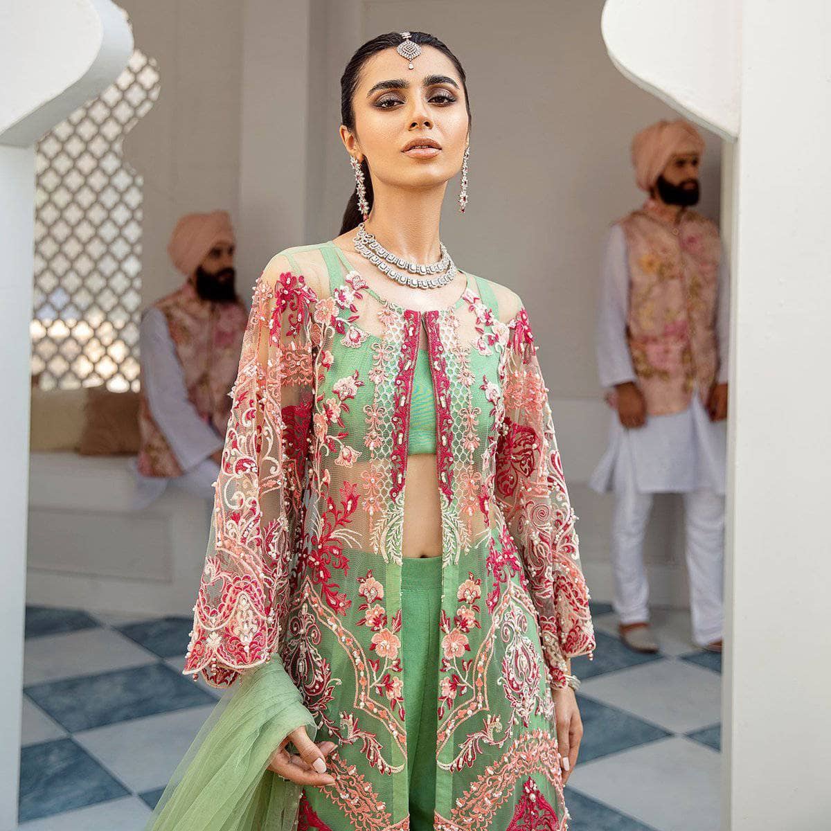 Nureh Mor Bagh Luxe Chiffon/NL-09