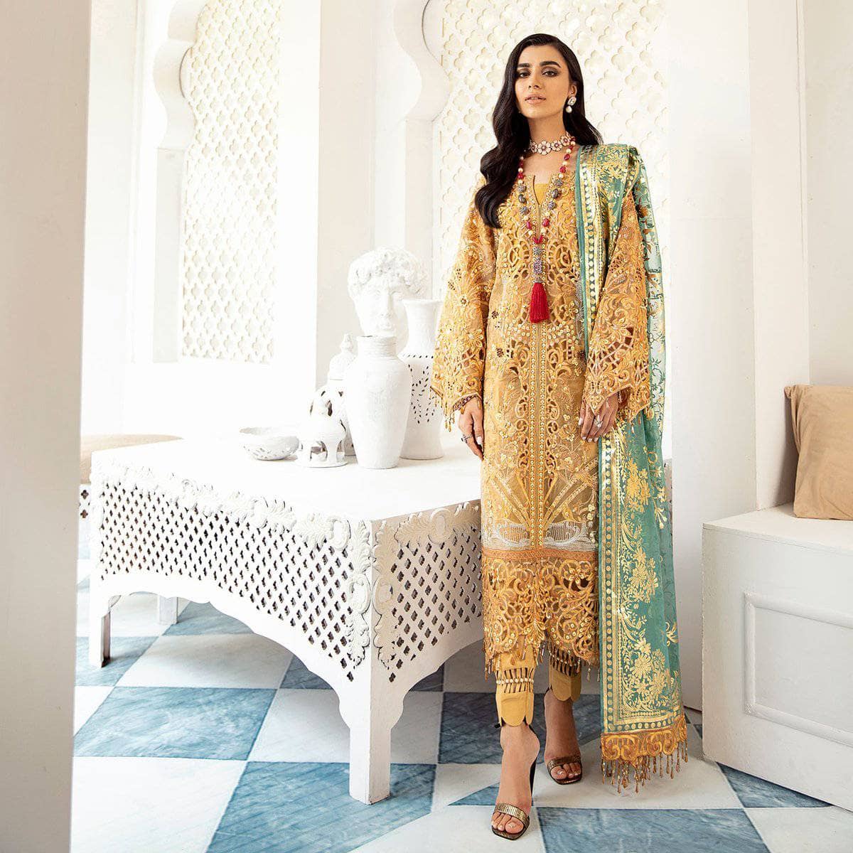 Nureh Mor Bagh Luxe Chiffon/NL-11