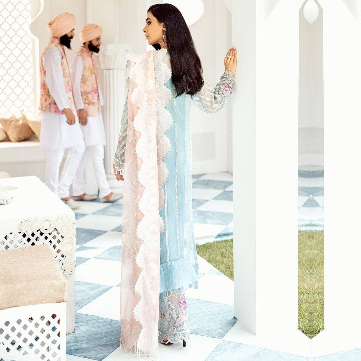 Nureh Mor Bagh Luxe Chiffon/NL-12