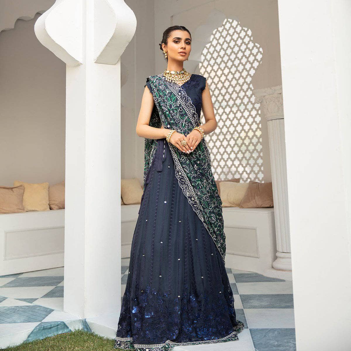 Nureh Mor Bagh Luxe Chiffon/NL-16