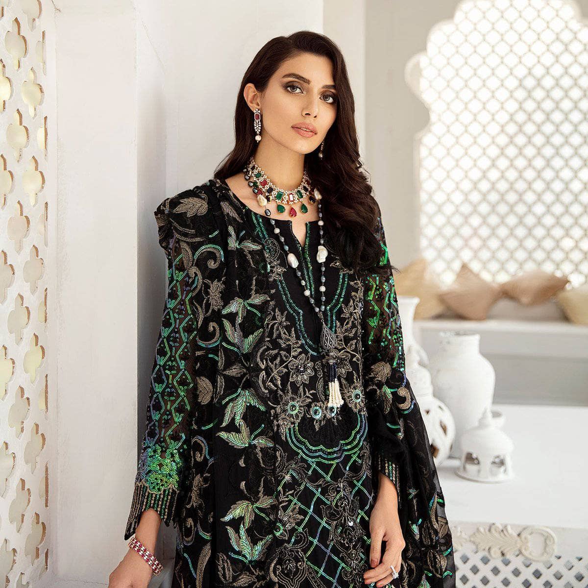 Nureh Mor Bagh Luxe Chiffon/NL-13