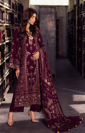 img_nureh_leather_peach_jacquard_shawl_awwal_boutique