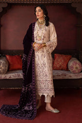 img_leather_peach_embroidered_shirt_velvet_shawl_awwal_boutique
