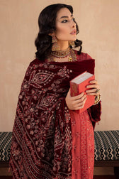 img_leather_peach_embroidered_shirt_velvet_shawl_awwal_boutique