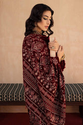 img_leather_peach_embroidered_shirt_velvet_shawl_awwal_boutique