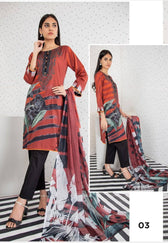 Orchid Lawn Pakistani Suits Orchid Printed Lawn with Silk Dupattaa