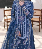 Qalamkar Lawn Pakistani Suit Restocked/Qalamkar Sahil Luxury Lawn 23/Kiral