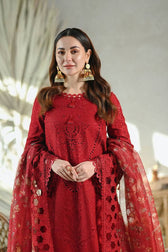 Qalamkar Lawn Pakistani Suit Restocked/Qalamkar Sahil Luxury Lawn 23/Romi
