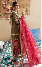 Restocked/Qalamkar Luxury Lawn 2021/HL 08