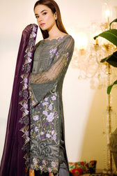 Ramsha Chevron Chiffon Collection 2019 – A-103
