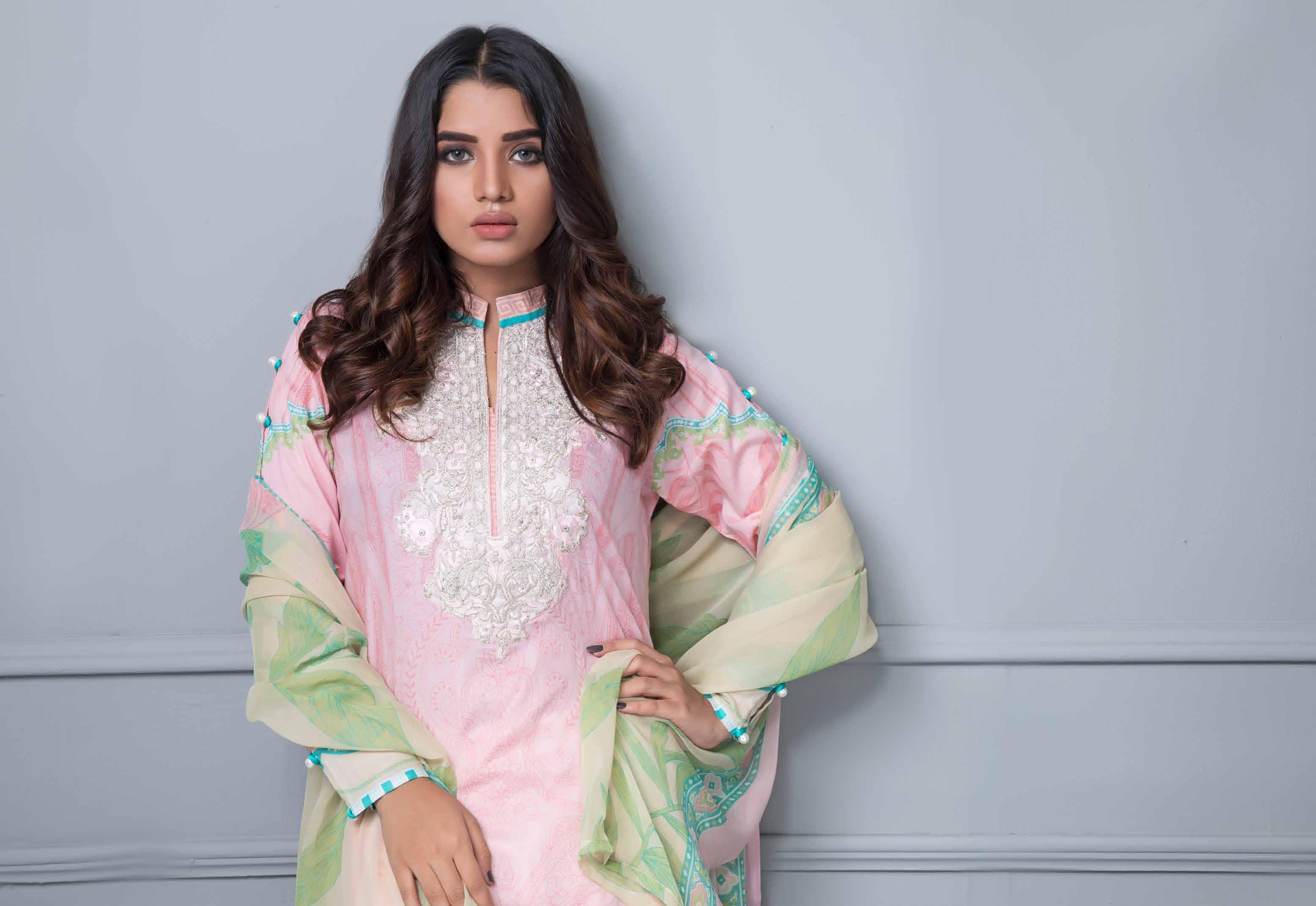 Rang Rez Designer Lawn Collection Vol-2 2019 – Design 05