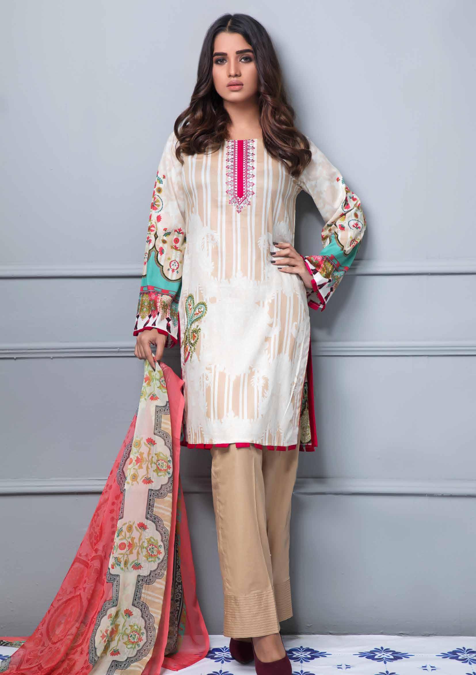 Rang Rez Designer Lawn Collection Vol-2 2019 – Design 08