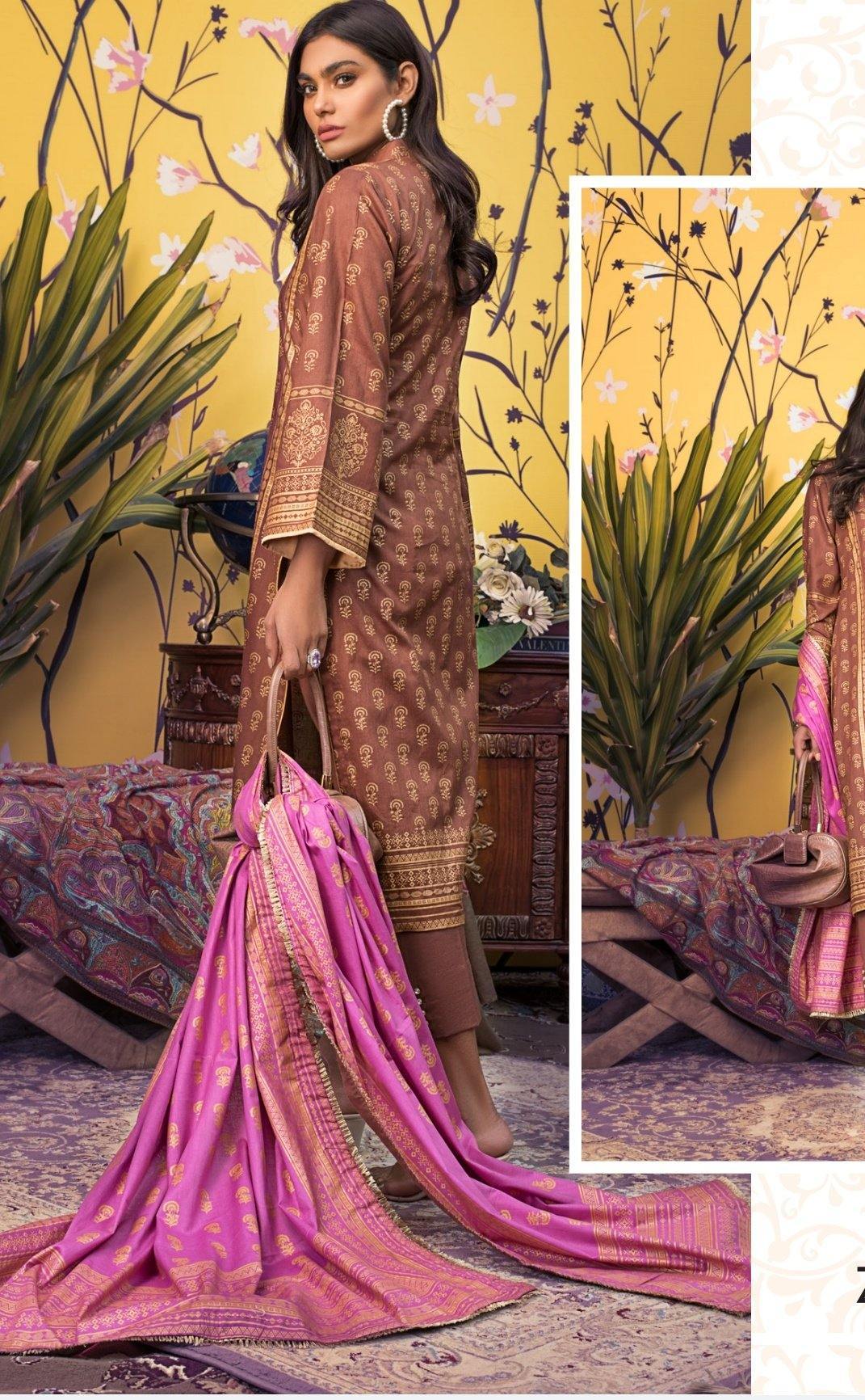Rangreza Banarsi Lawn by Z.S Textiles/ZS 06 - AWWALBOUTIQUE