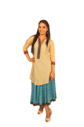 Ready to Wear| 2 in 1 Kurti|Size Medium - AWWALBOUTIQUE