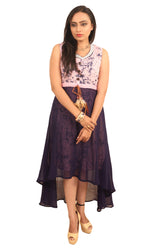 Ready to Wear|Assymetrical 2 in 1 Dress|Size L - AWWALBOUTIQUE
