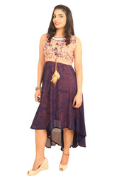 Ready to Wear|Assymetrical 2 in 1 Dress|Size L - AWWALBOUTIQUE