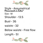 Ready to Wear|Assymetrical Indo Western|Size Medium - AWWALBOUTIQUE