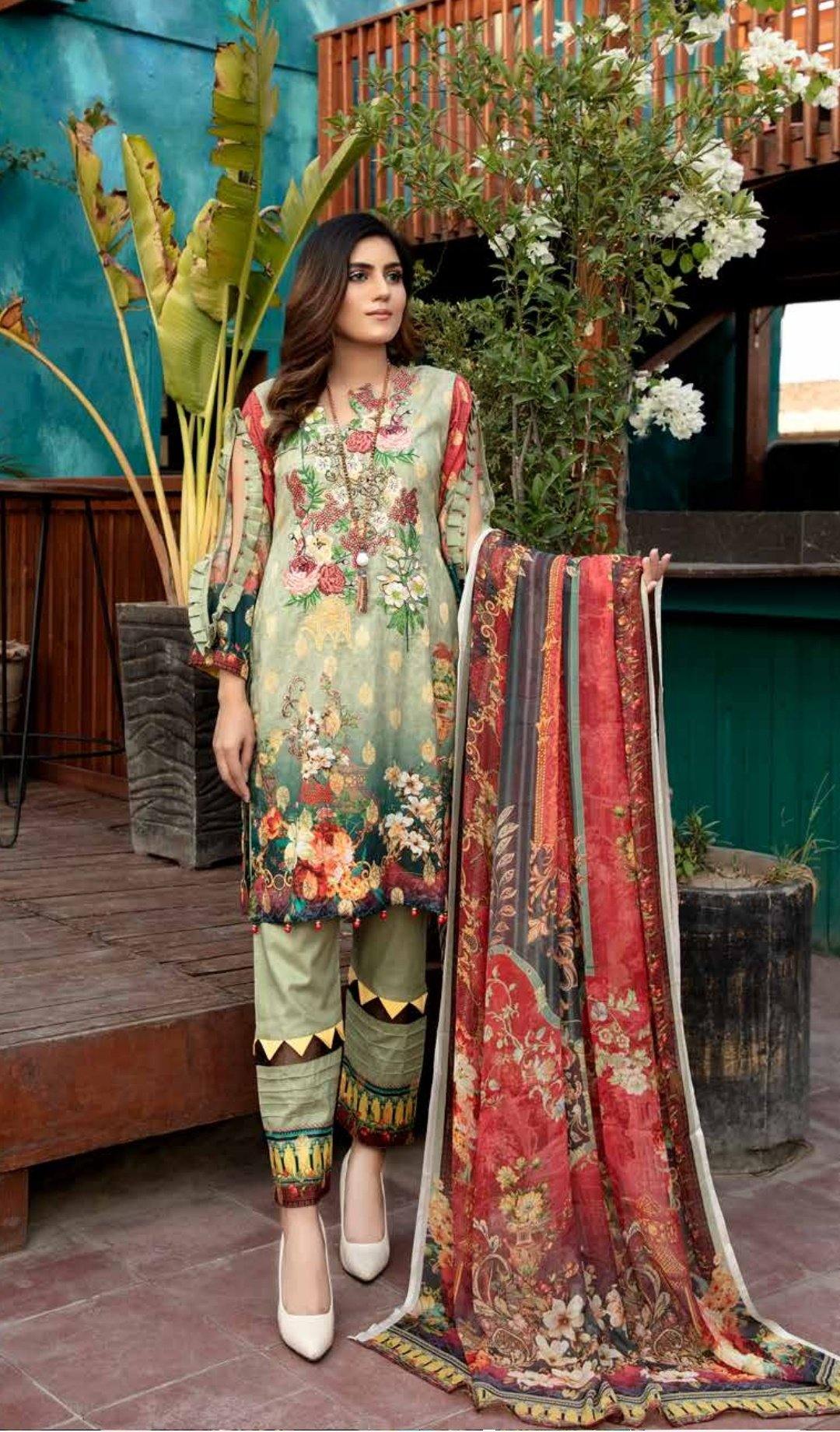 Restocked/Afreen Lawn by Riaz Arts/RA 54 - AWWALBOUTIQUE