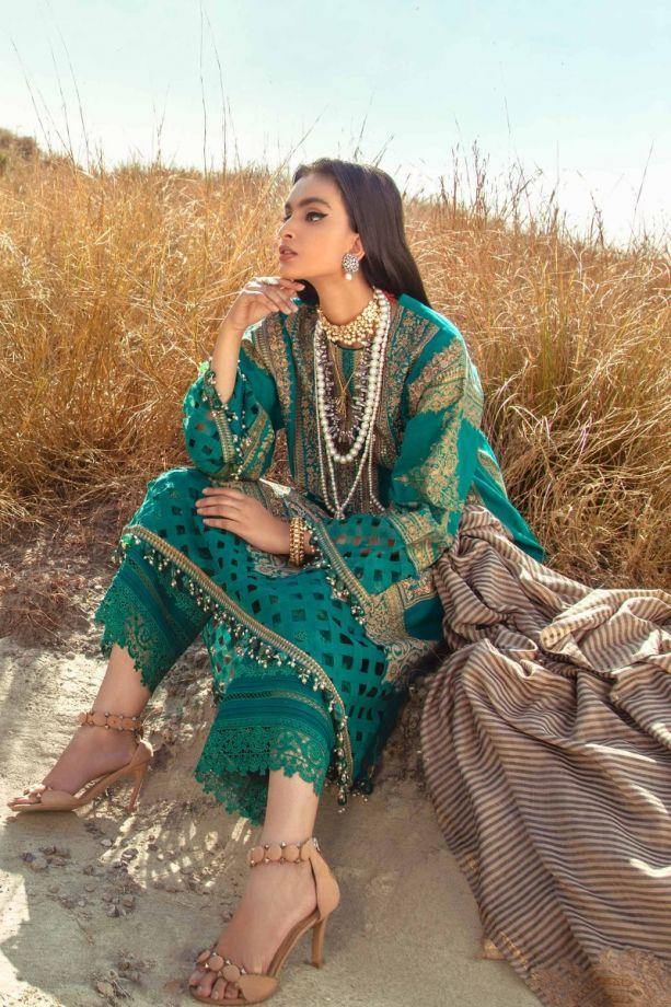 Restocked/Sana Safinaz Winter Shawl 2020/6B - AWWALBOUTIQUE