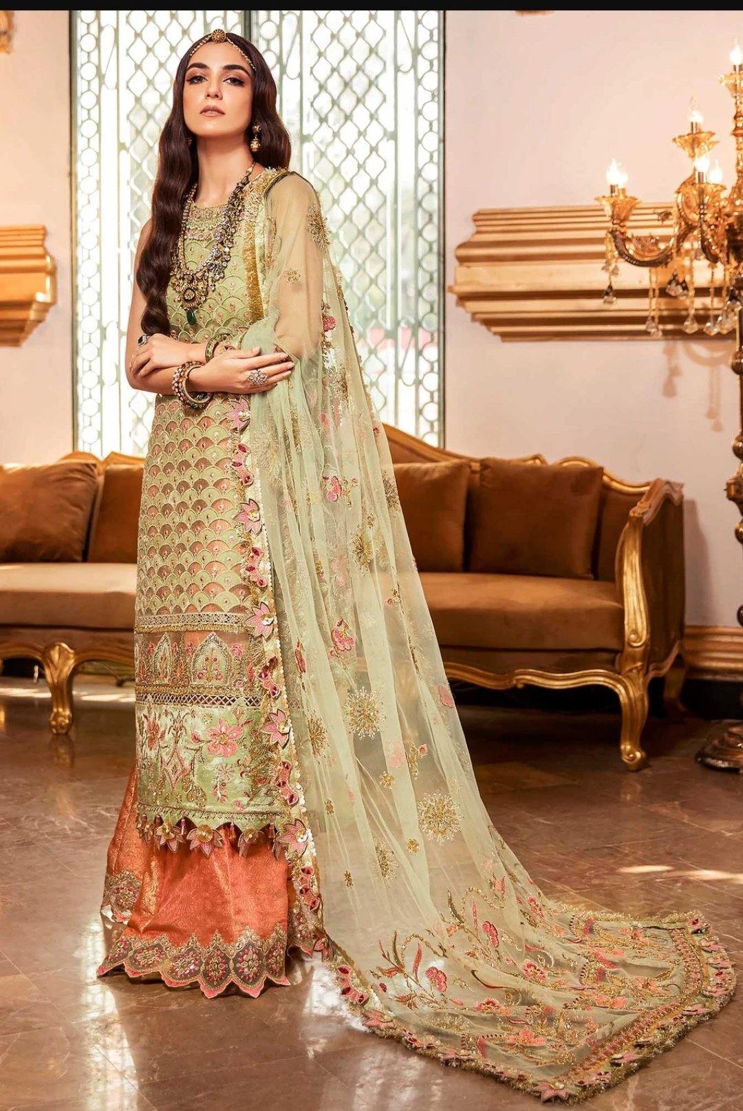 Saadia Asad Noor Wedding Festive Embroidered Collection/D1-Irini - AWWALBOUTIQUE