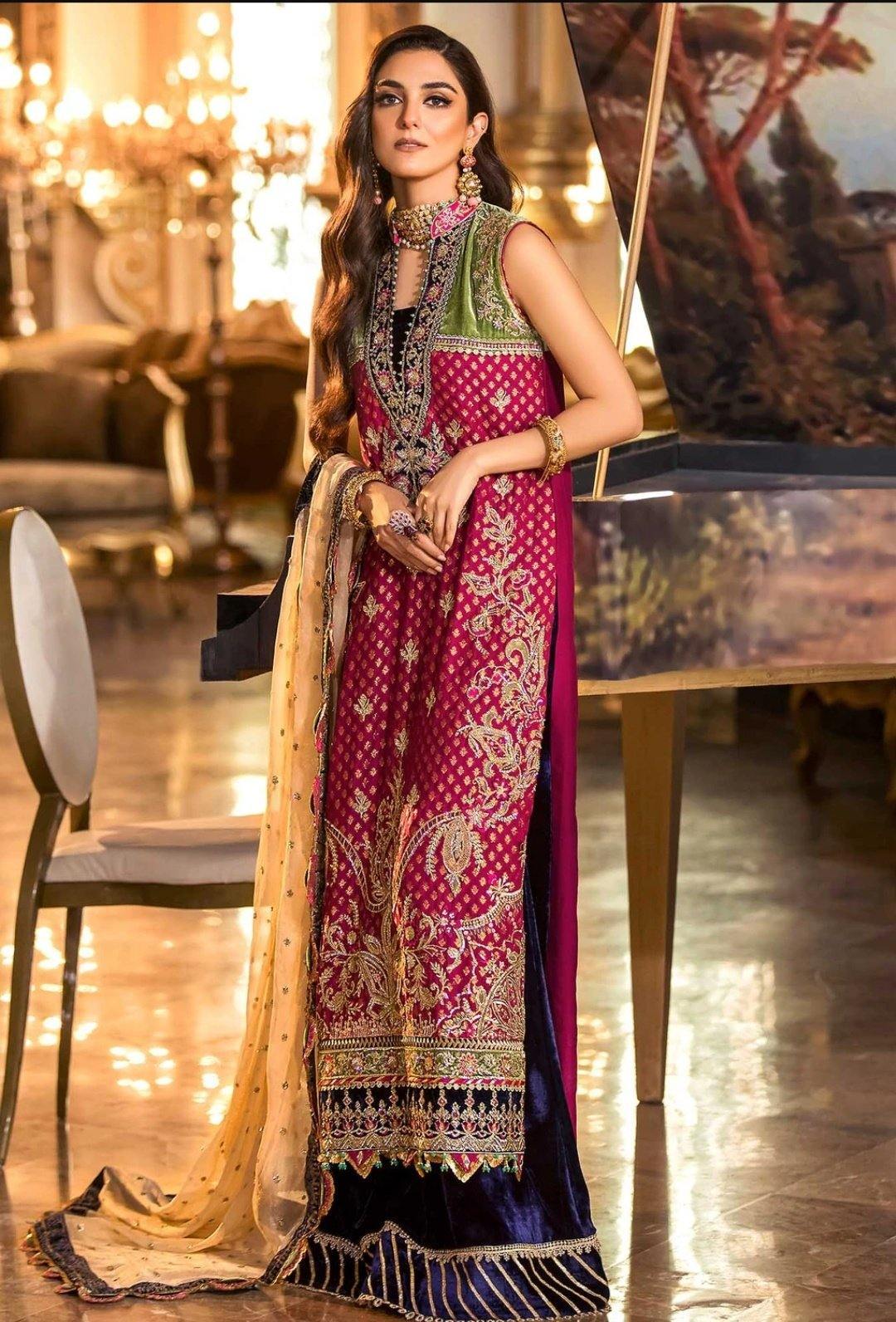Saadia Asad Noor Wedding Festive Embroidered Collection/D7-Omorfia - AWWALBOUTIQUE