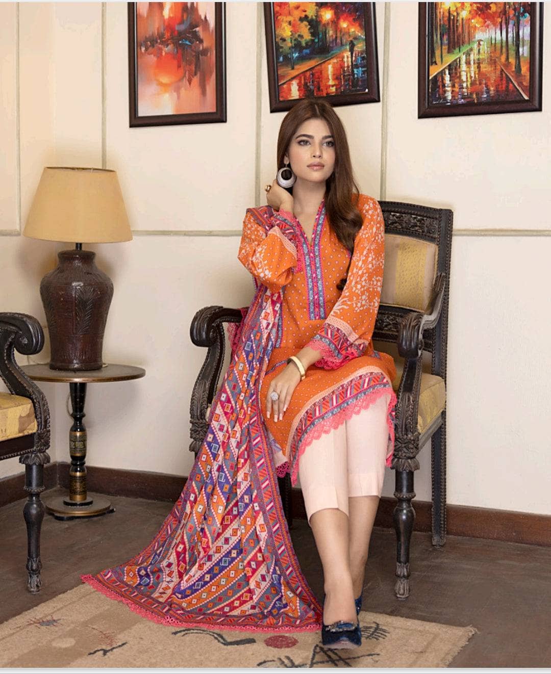 Salina Printed Lawn Lawn Pakistani Suit Salina Printed Lawn By Regalia/Lawn Dupatta