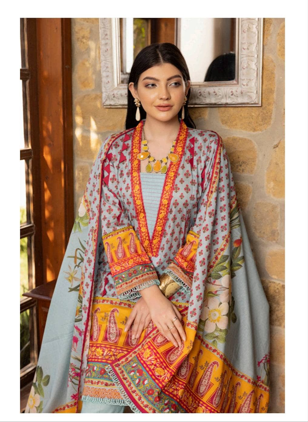Salina Printed Lawn Lawn Pakistani Suit Salina Printed Lawn By Regalia/Lawn Dupatta