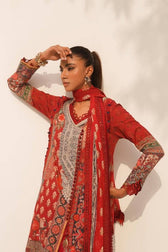 Sana Safinaz Muzlin Spring Summer/27A/Silver Chiffon Dupatta