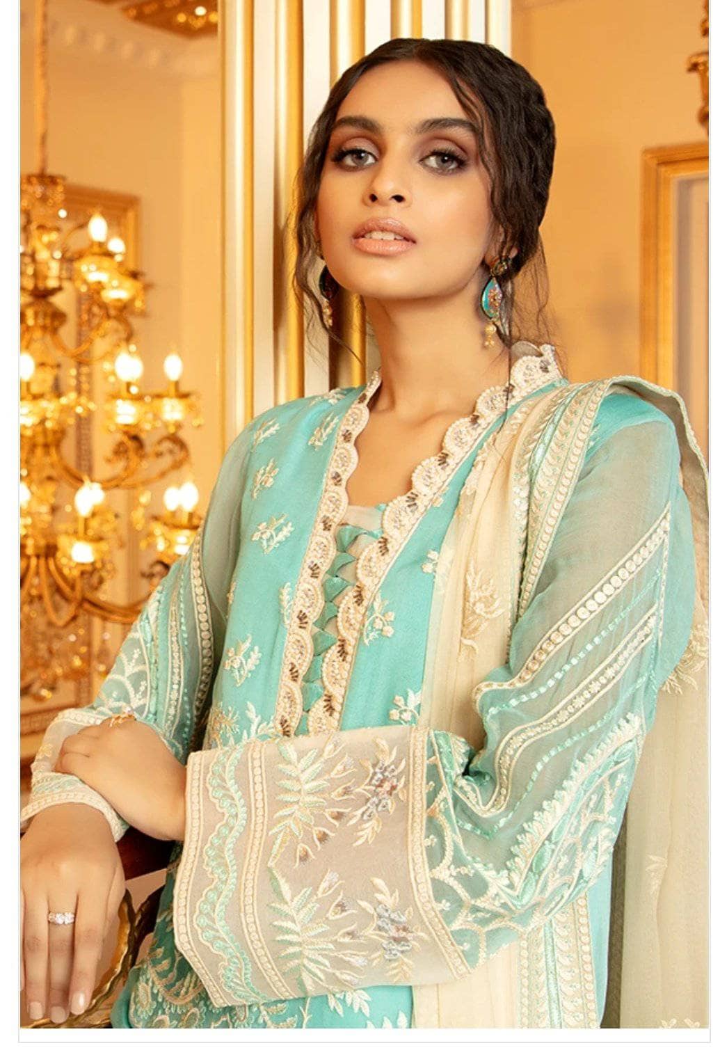 Serene Chimere Chiffon/S-1029 WATERFALL AZURE MIST