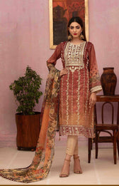 Tawakkal Caria Shaded Masuri/Semi Stitched