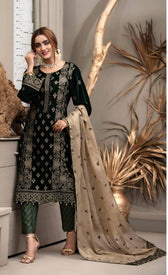 Restocked/Tawakkal Velvet Collection/Semi Stitched - AWWALBOUTIQUE
