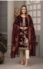 Restocked/Tawakkal Velvet Collection/Semi Stitched - AWWALBOUTIQUE