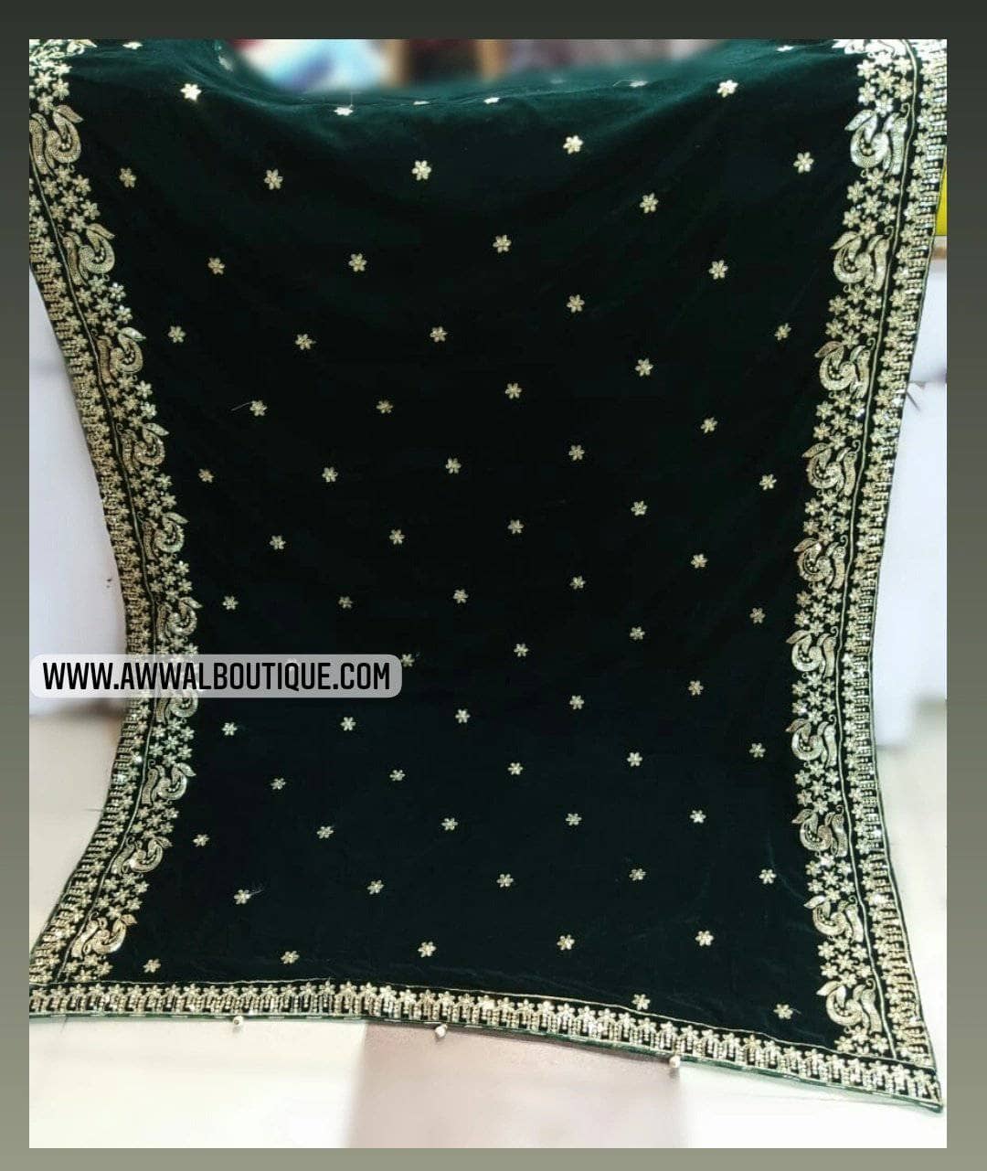 Velvet Shawls Velvet Shawls Velvet Embroidered Shawl 21/D 17