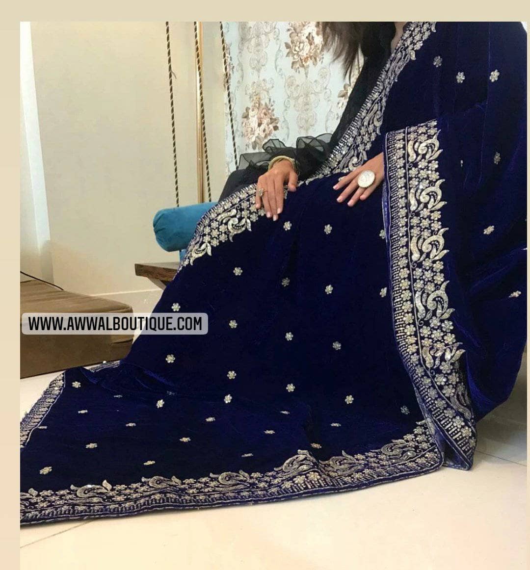 Velvet Shawls Velvet Shawls Velvet Embroidered Shawl 21/D 19