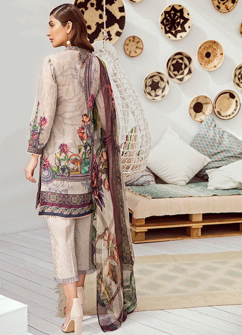 Iznik Chinon Lawn Collection Vol 3– 02  Earl Grey