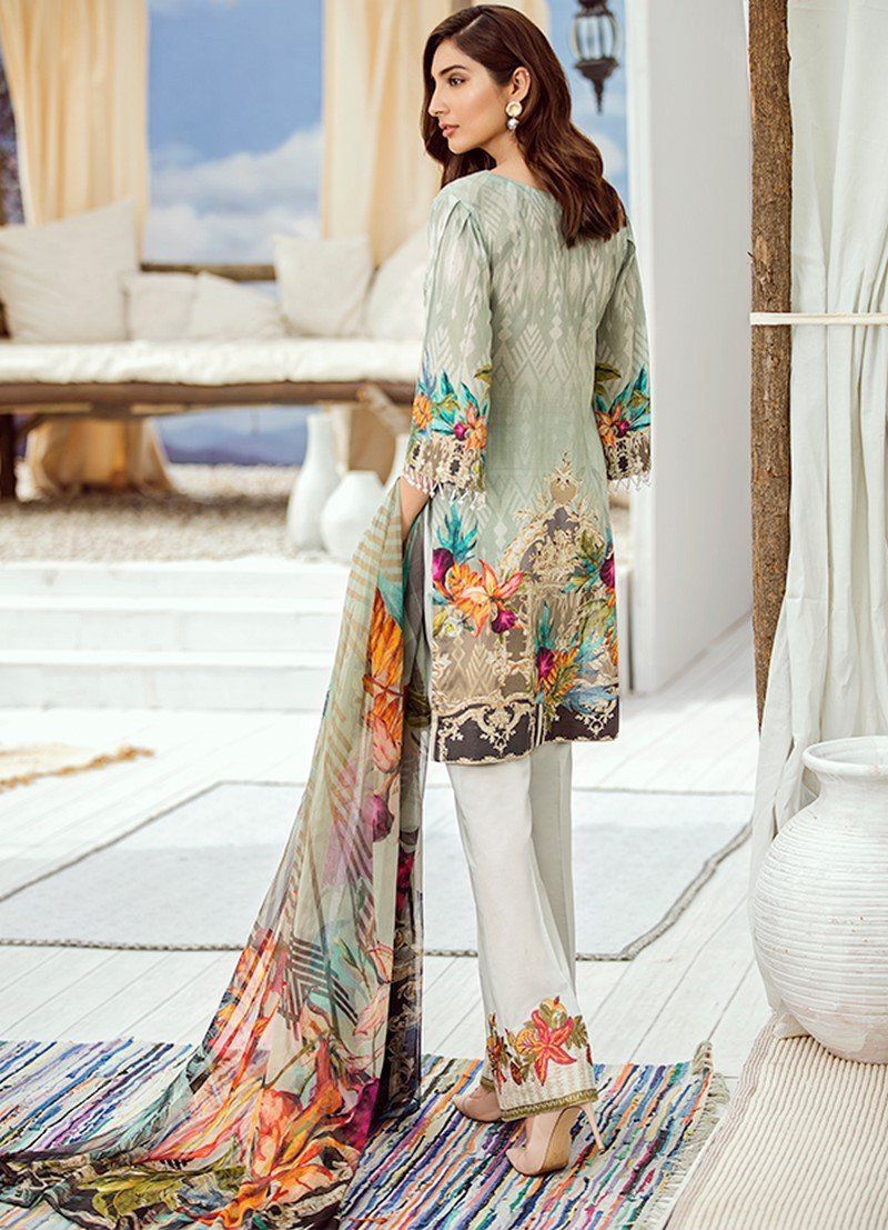 Iznik Chinon Lawn Collection Vol 3 2019 – 09 Sea Foam