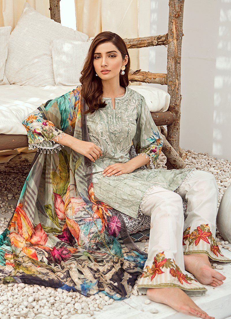Iznik Chinon Lawn Collection Vol 3 2019 – 09 Sea Foam
